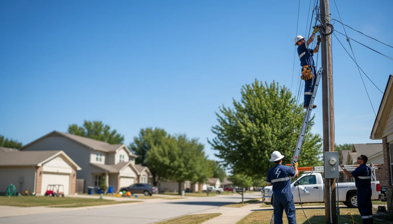 Residential electrician providing installation services in Petersburg, IN